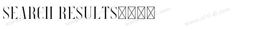 Search results字体转换